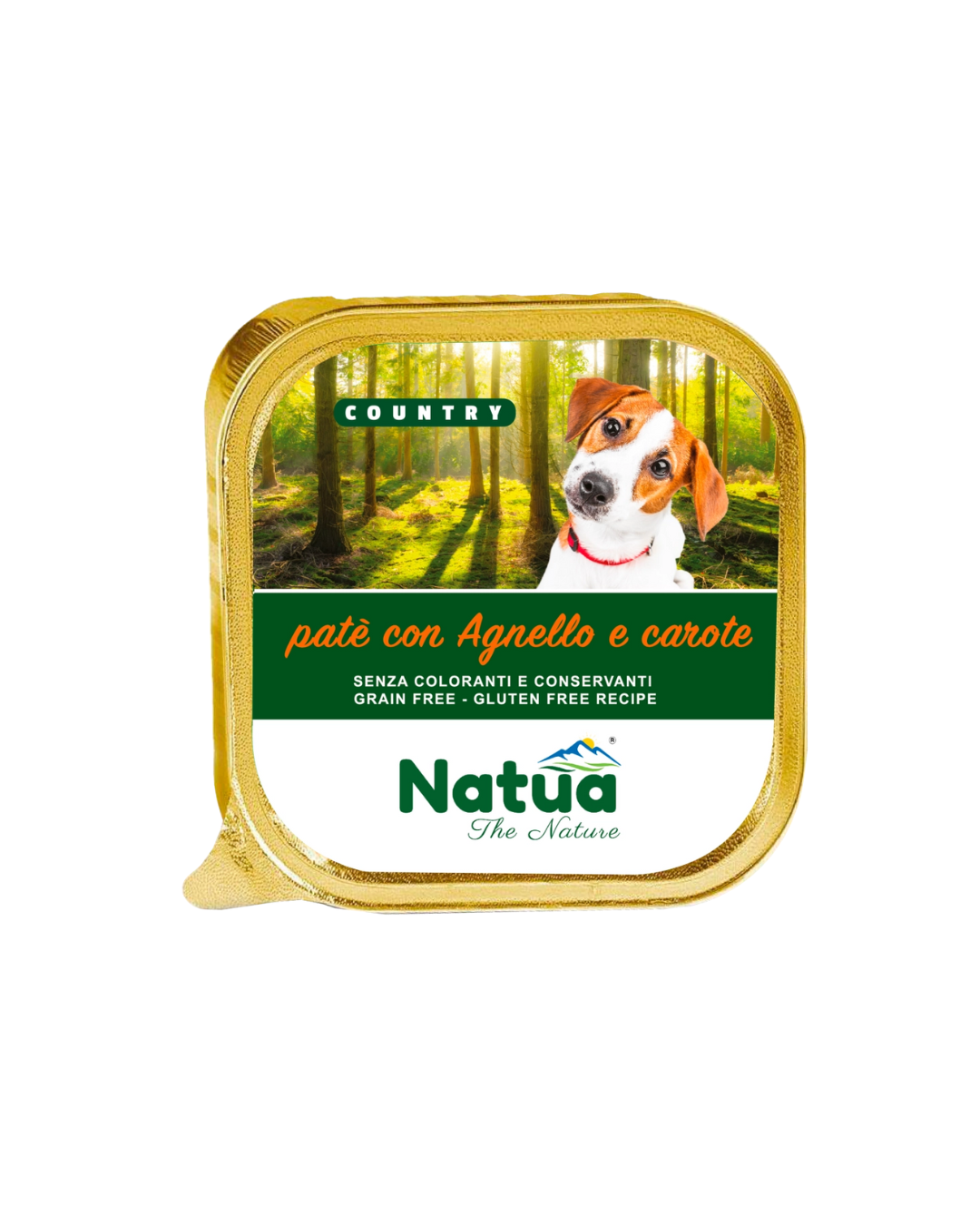 Natua dog country - Patè con Agnello e Carote - 100 gr