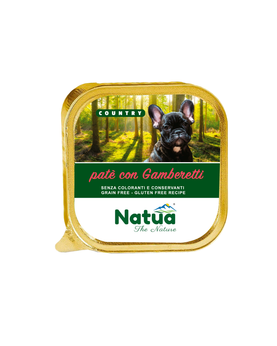 Natua dog country - Patè con Gamberetti - 100 gr