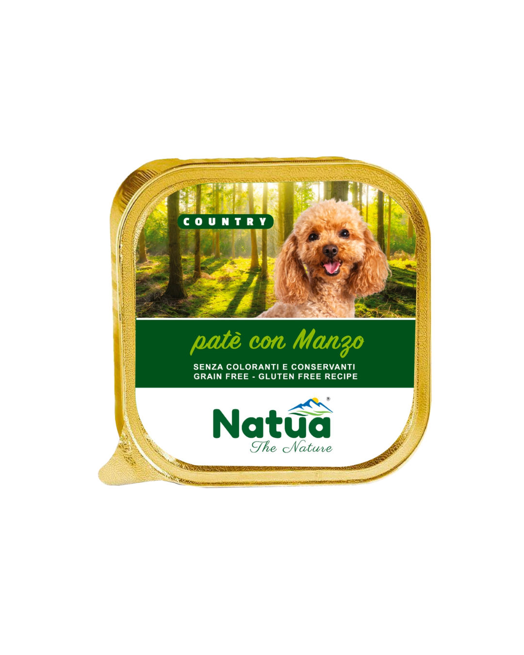Natua dog country - Patè con Manzo - 100 gr