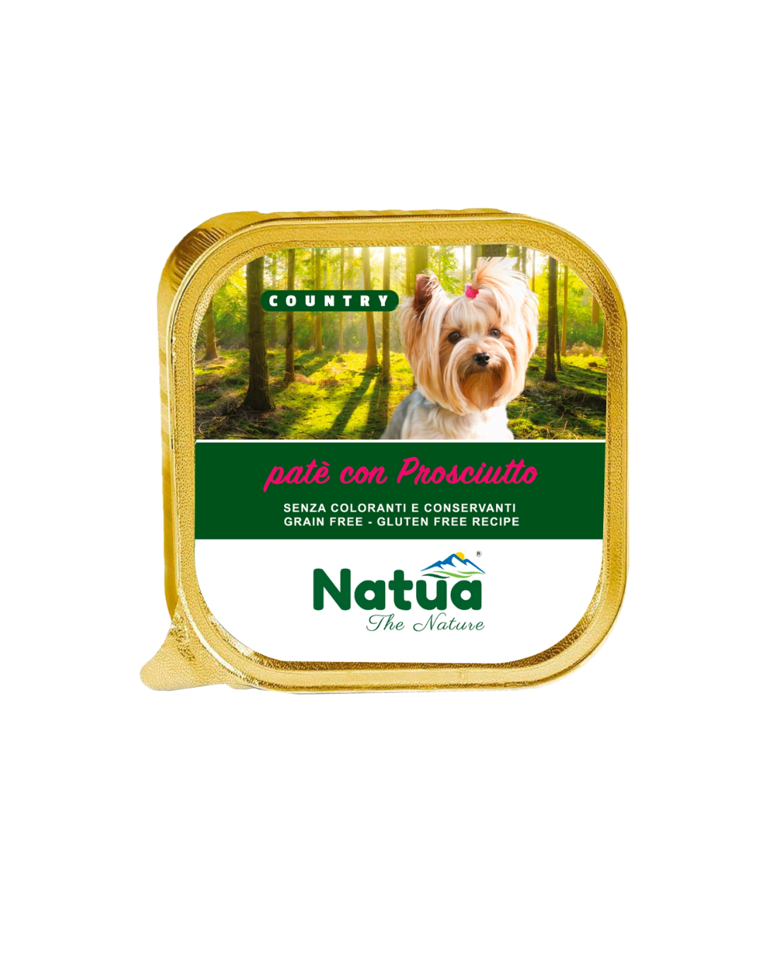 Natua dog country - Patè con Prosciutto - 100 gr
