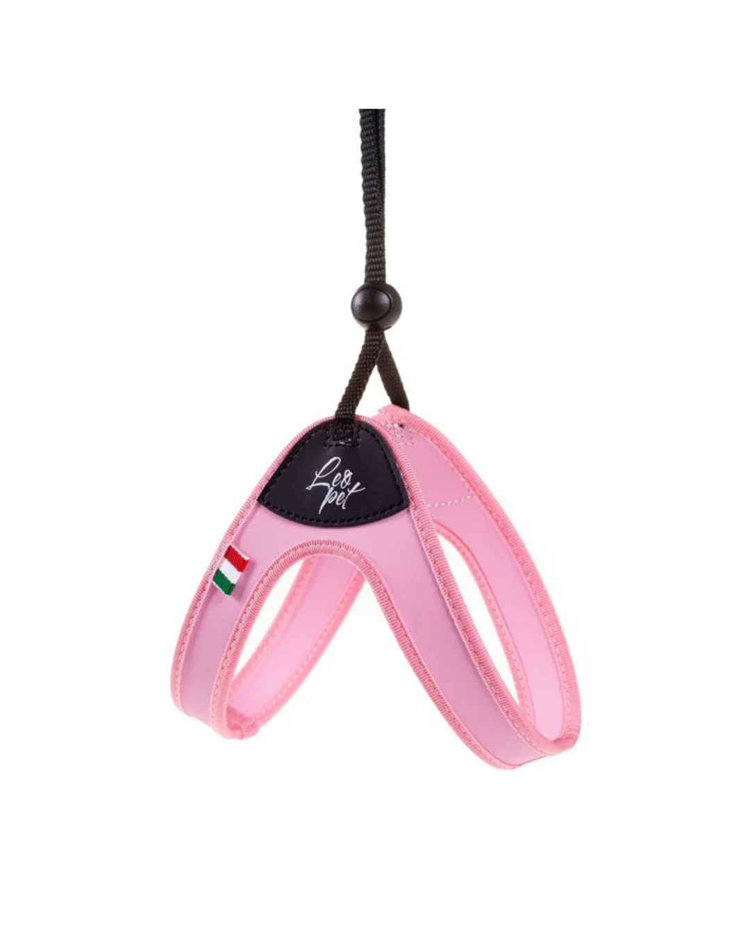 LeoPet - Pettorina Fissa in PVC e Nylon - Colore Rosa - 1 20/30 cm