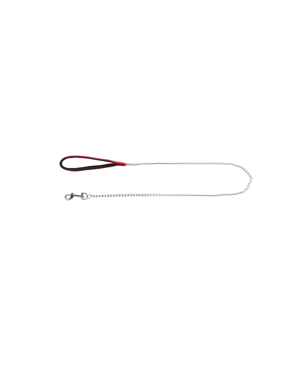 Trixie - Guinzaglio Catena con Manico in Nylon - 1m/4mm - Colore Rosso