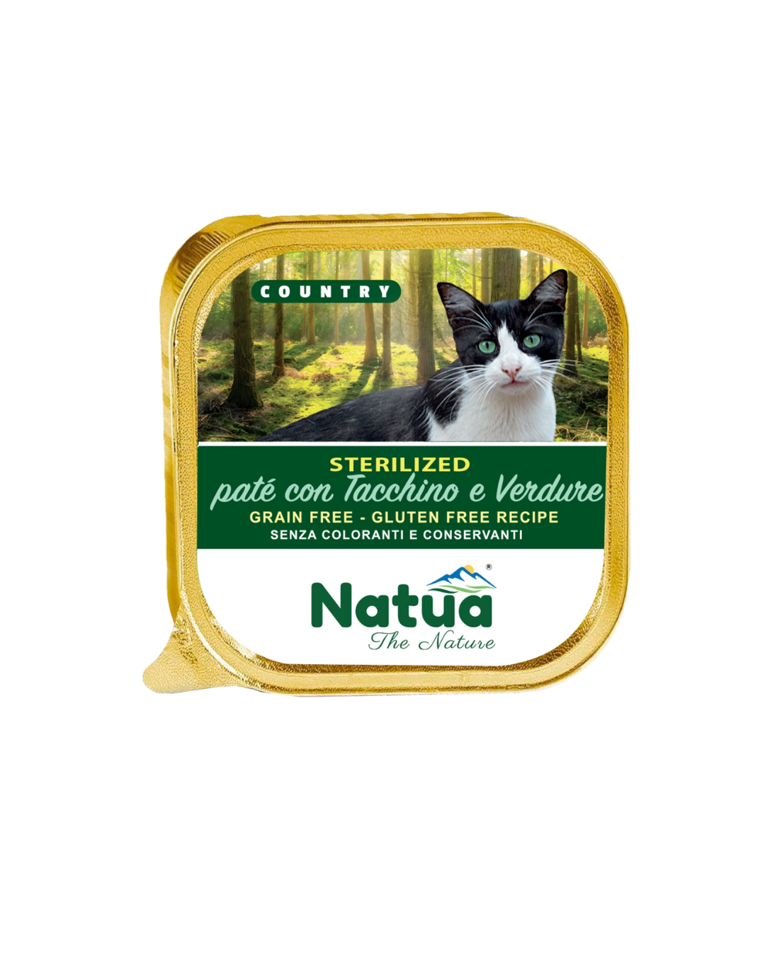 Natua cat country sterylized - Patè con Tacchino  e verdure - 100 gr