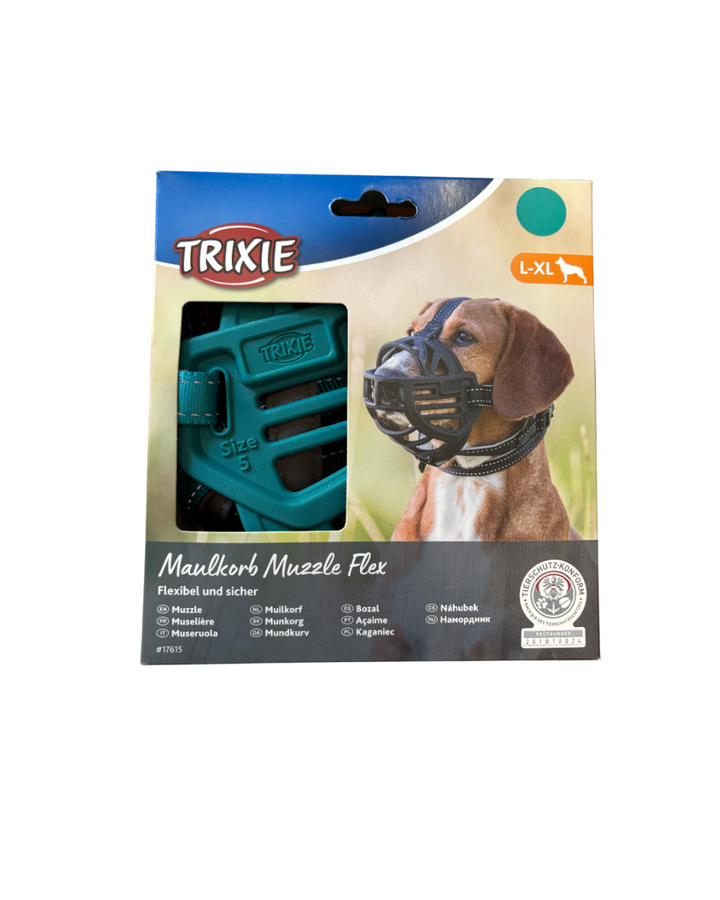 Trixie - Museruola Flex Muzzle Taglia XL-L (Circonferenza interna 35 cm)