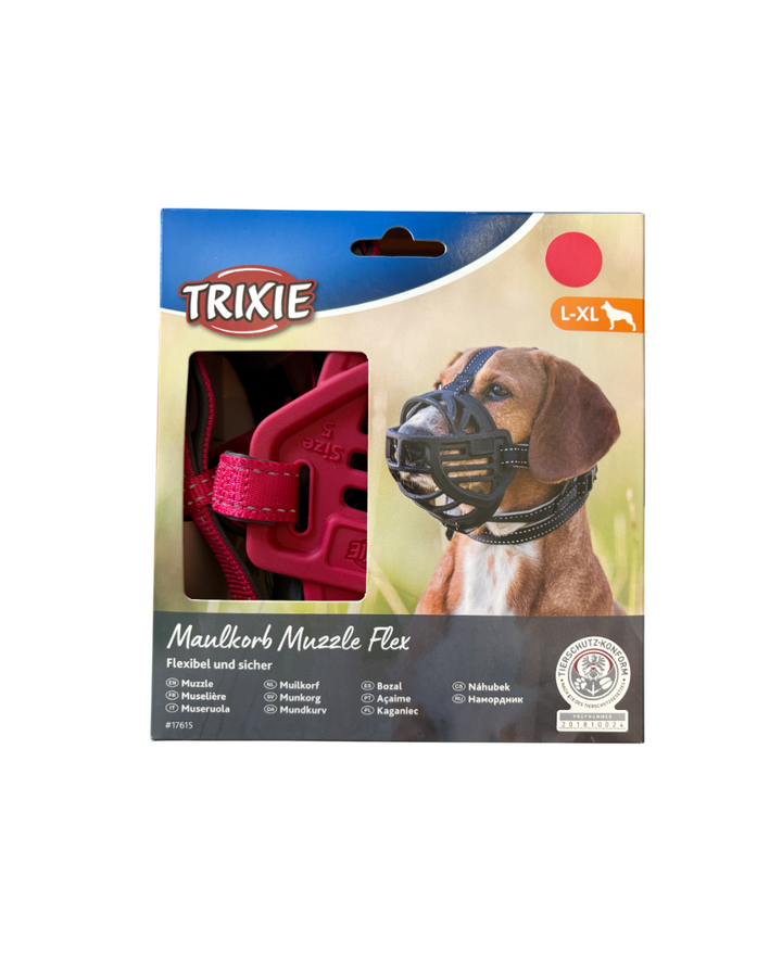 Trixie - Museruola Flex Muzzle Taglia XL-L (Circonferenza interna 35 cm)